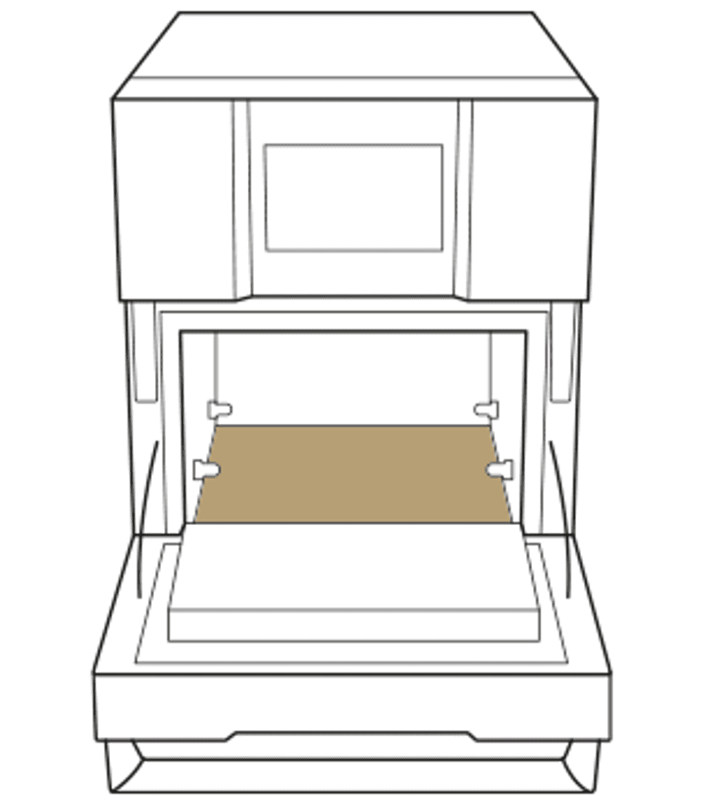 Antihaftbeschichtung für den Garraum Unox kommerzielle Tray für Schnellofen 300x300 TG133.