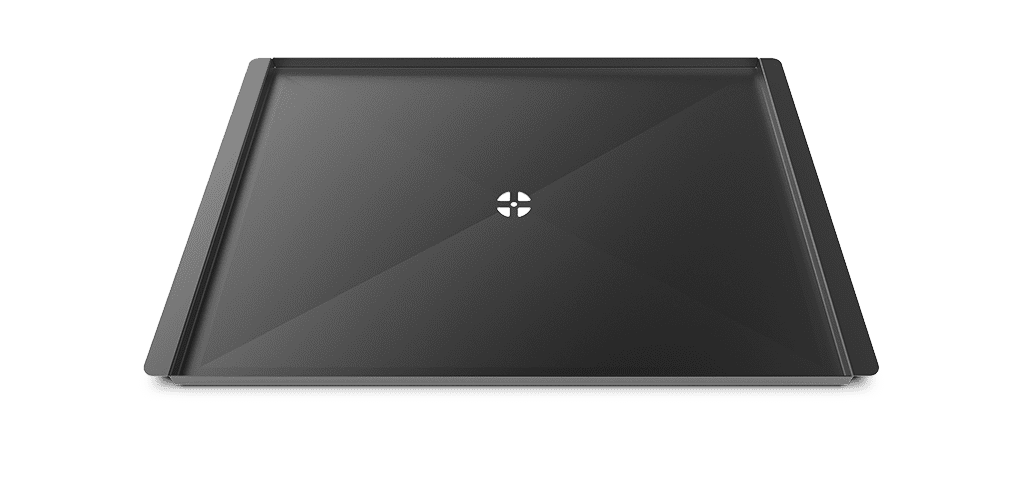 Antihaft-beschichtete kommerzielle Tray mit zentralem Loch, um die Lebensmittelflüssigkeiten und Fette zum Abfluss des gewerblichen Ofens zu leiten XUC047.