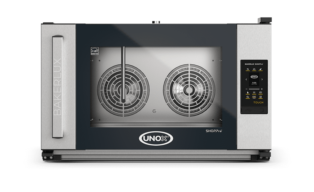 4 bandejas 18"x26" Render horno de convección con humedad profesional UNOX BAKERLUX SHOP.Pro™ TOUCH XAFR-04FS-ETLV.