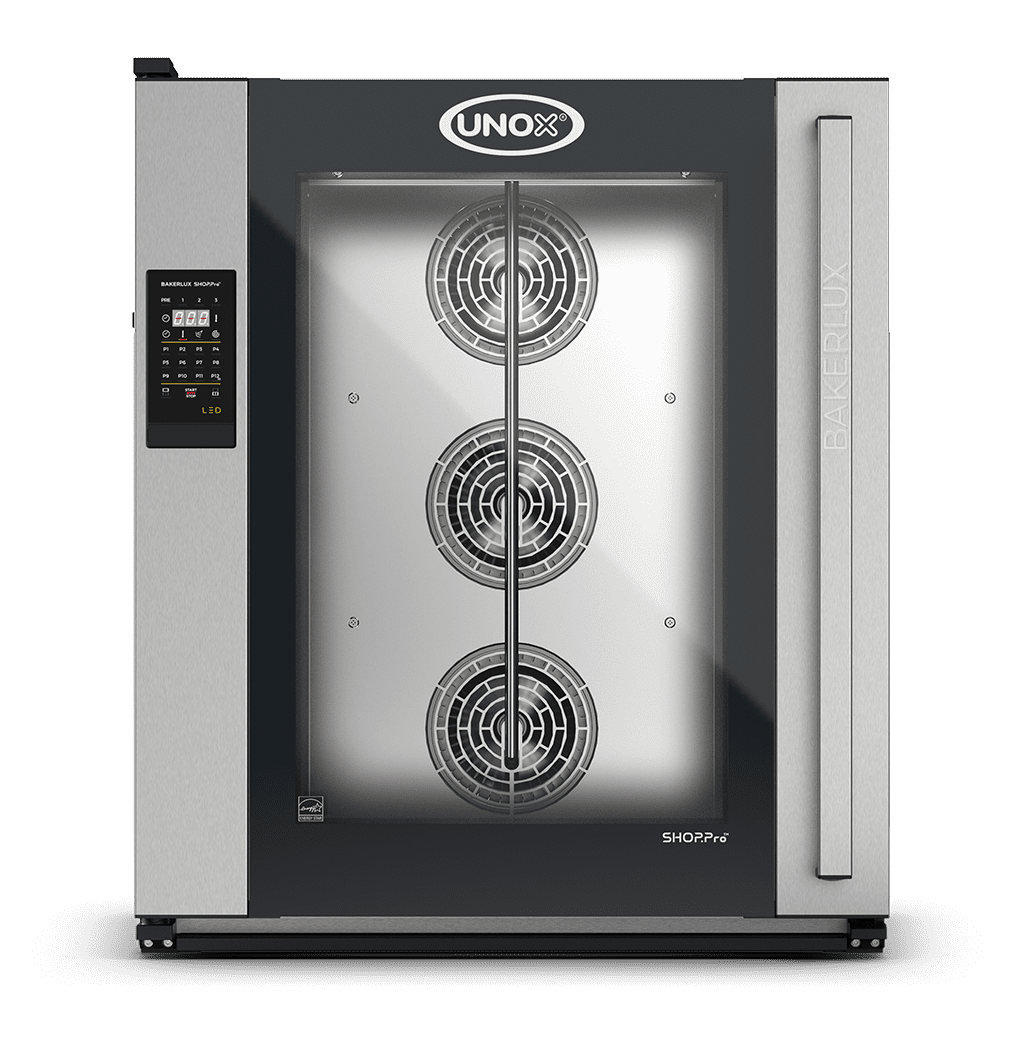 10 bandejas 600x400 Render horno de convección con humedad profesional UNOX BAKERLUX SHOP.Pro™ LED XEFR-10EU-ELRV.