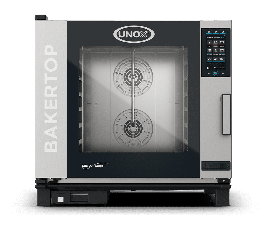 5 bandejas 660x460 Render horno mixto profesional UNOX CHEFTOP MIND.Maps™ PLUS XAVC-06FS-GPRM-AL.