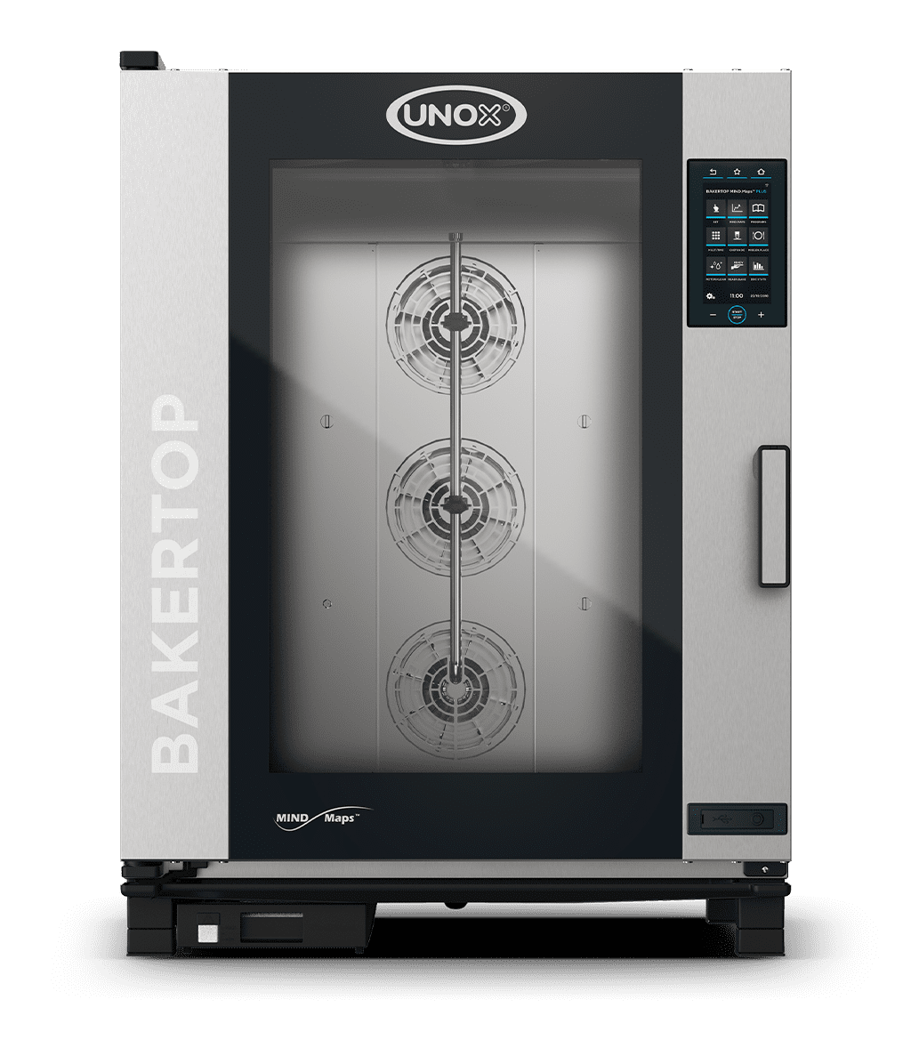 8 bandejas 660x460 Render horno mixto profesional UNOX CHEFTOP MIND.Maps™ PLUS XAVC-10FS-GPRM-AL.