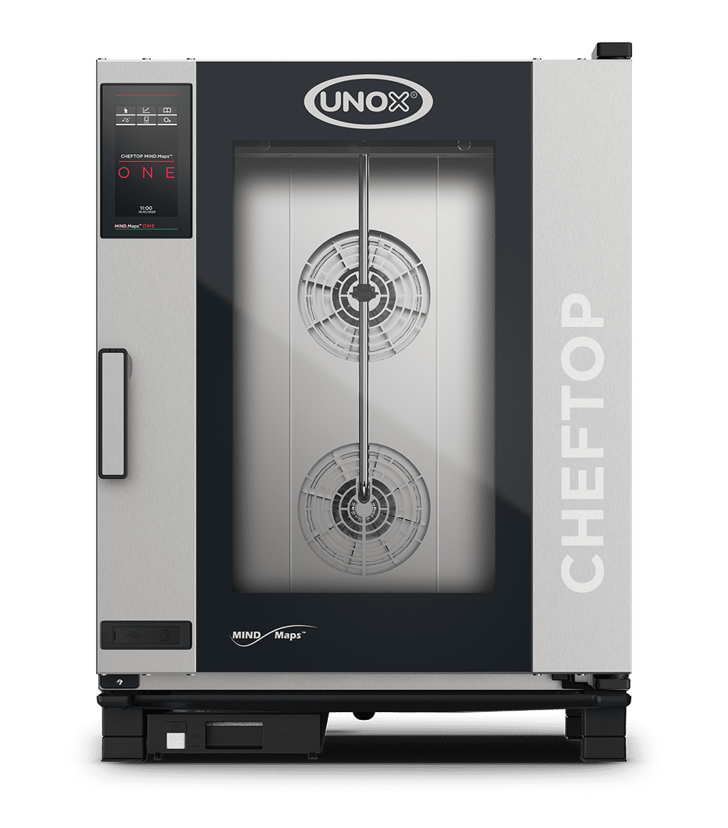 10 bandejas GN 1/1 Render horno mixto profesional UNOX CHEFTOP MIND.Maps™ ONE XEVC-1011-E1LM.