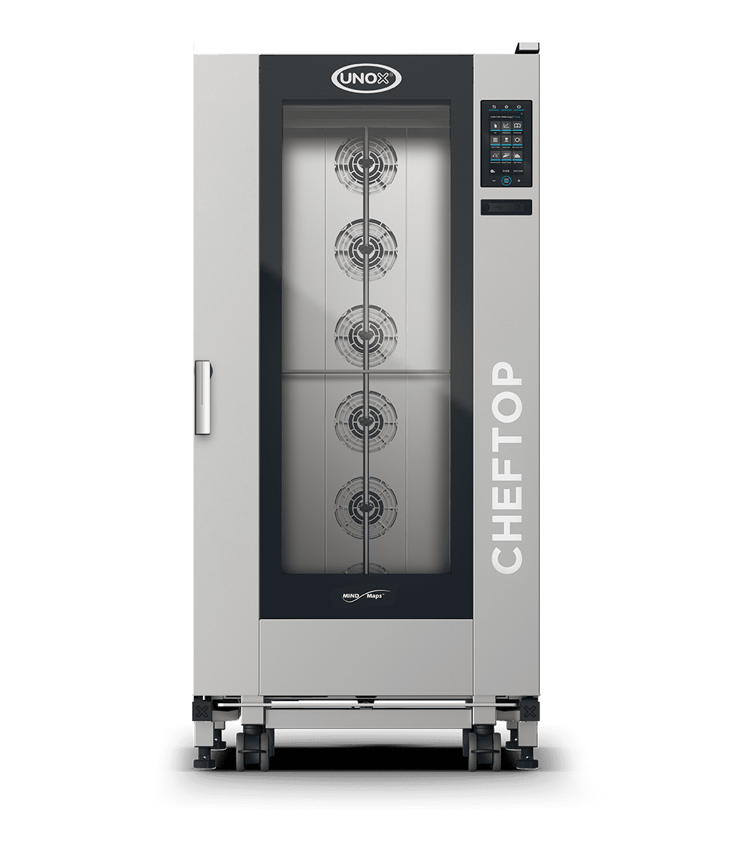 20 bandejas GN 2/1 Render horno mixto de carro profesional UNOX CHEFTOP MIND.Maps™ BIG PLUS XEVL-2021-DPLS.