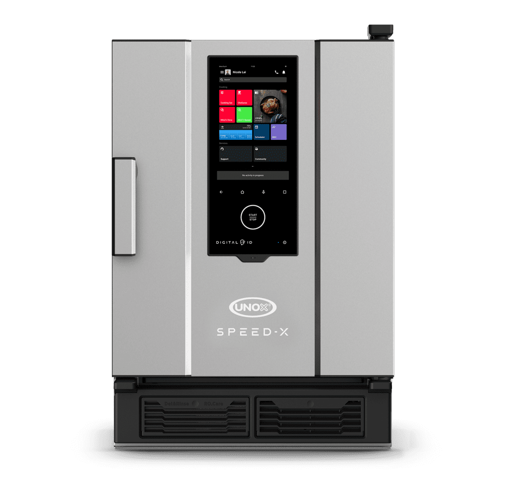 5 o 10 bandejas GN 2/3 (COMBI) Render horno mixto rápido profesional UNOX SPEED-X™ XAPA-0523-SXLS.