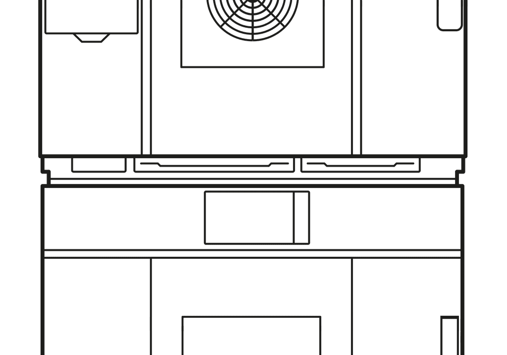 Unox Contiene todas las partes necesarias para la correcta instalación y superposición de EVEREO® 600-X + horno CHEFTOP-X™ XEEQA-0011-E.