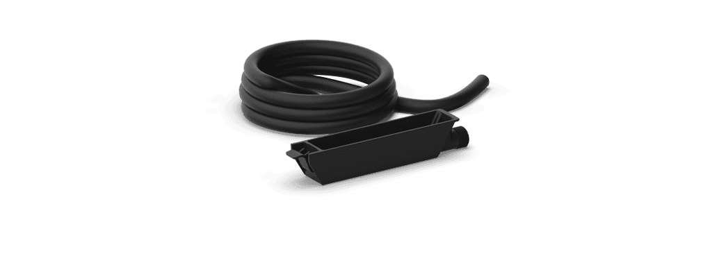 Unox Incluye una manguera con conector para drenar fácilmente migas y agua del cajón de recolección. XHC054.