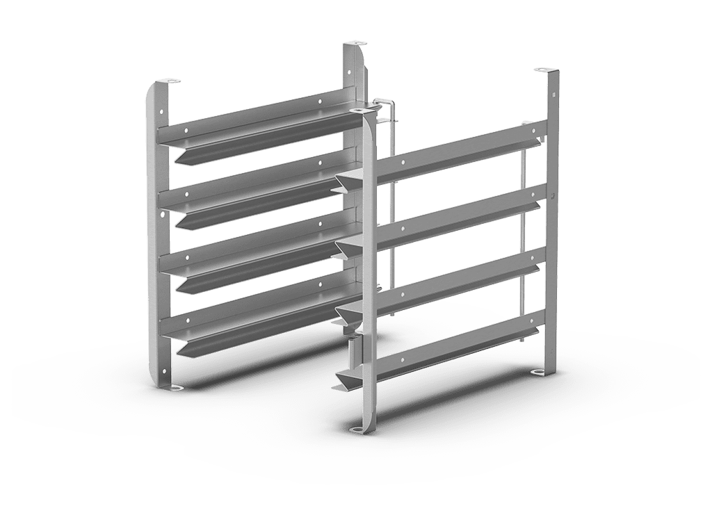 Unox Permite utilizar tanto bandejas GN1/1 como 600x400. Bandeja TG990 no compatible con soportes laterales. XUC055.