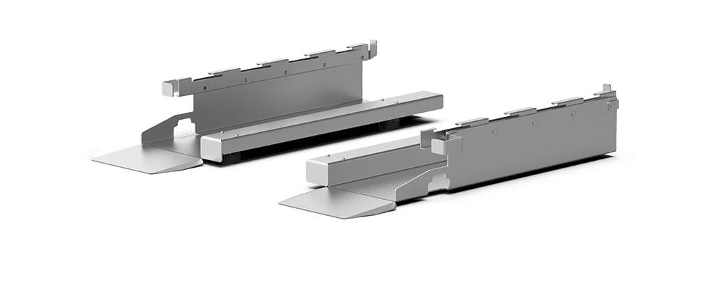 Unox Permite compensar pendientes o desniveles del suelo hasta un máximo de 25 mm por metro y colocar el carro de forma correcta y segura en el horno. XUC163.