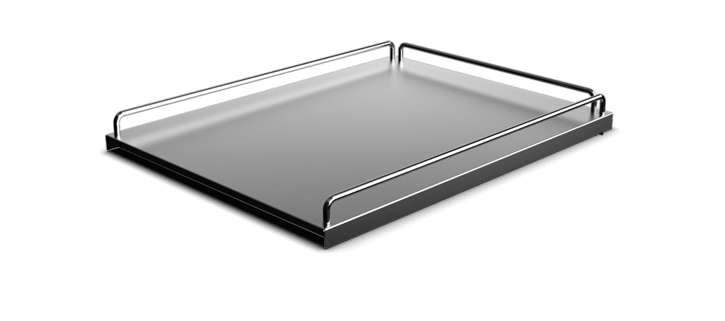Unox Práctico tablero de acero inoxidable para almacenar objectos encima del equipo. XUC290.