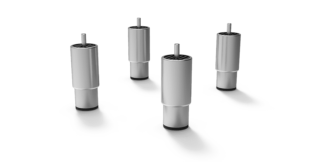 Unox Pés reguláveis para posicionamento da fermentadora. El kit contém 4 pés. XUC045.