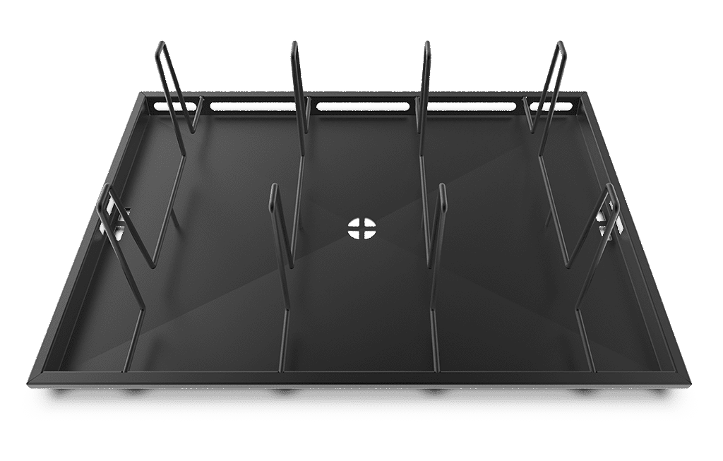 POLLO.BLACK plateau commercial Unox pour la rôtisserie et le braisage 600x400, GN 2/1, FULL SIZE 18"x26", 660x460 GRP570.