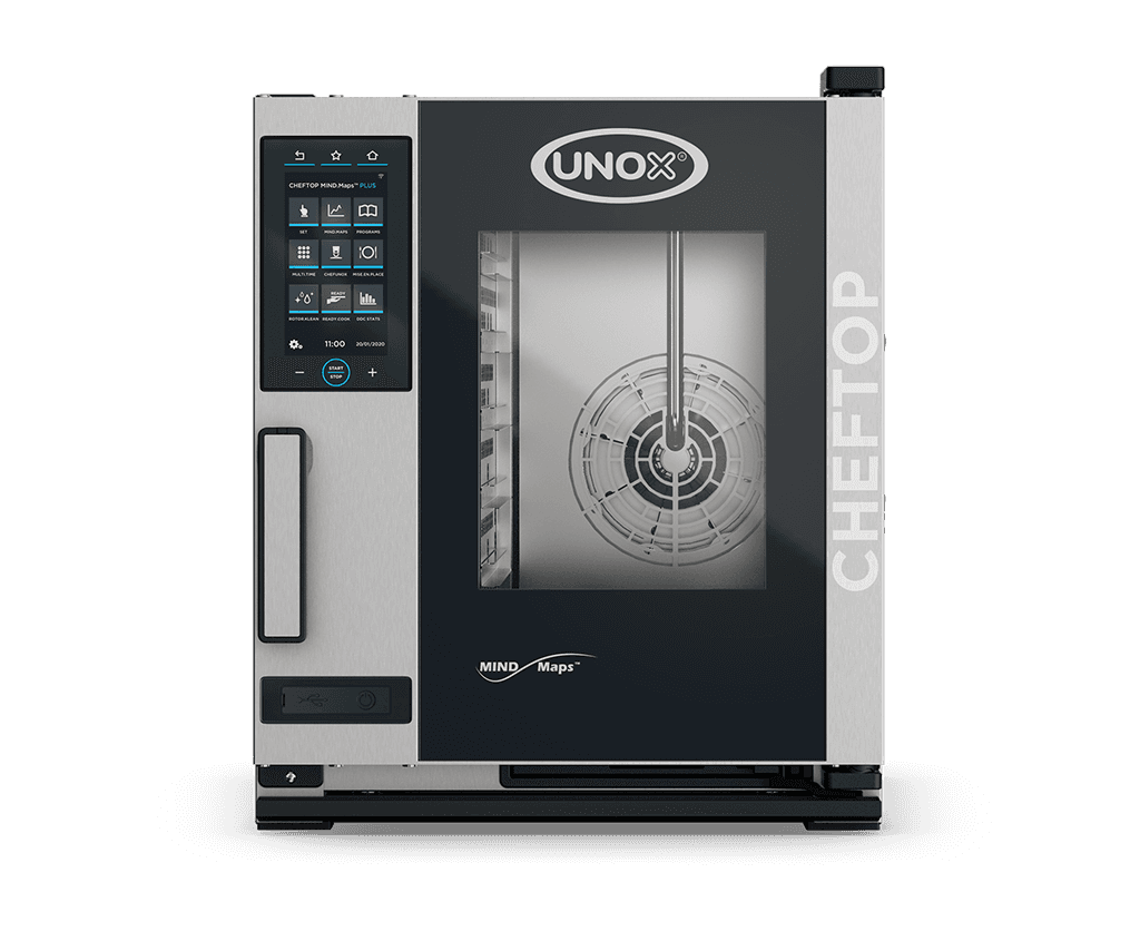 5 vsuvů GN 1/1 Obrázek profesionální konvektomat UNOX CHEFTOP MIND.Maps™ PLUS XECC-0513-EPLM-MS.
