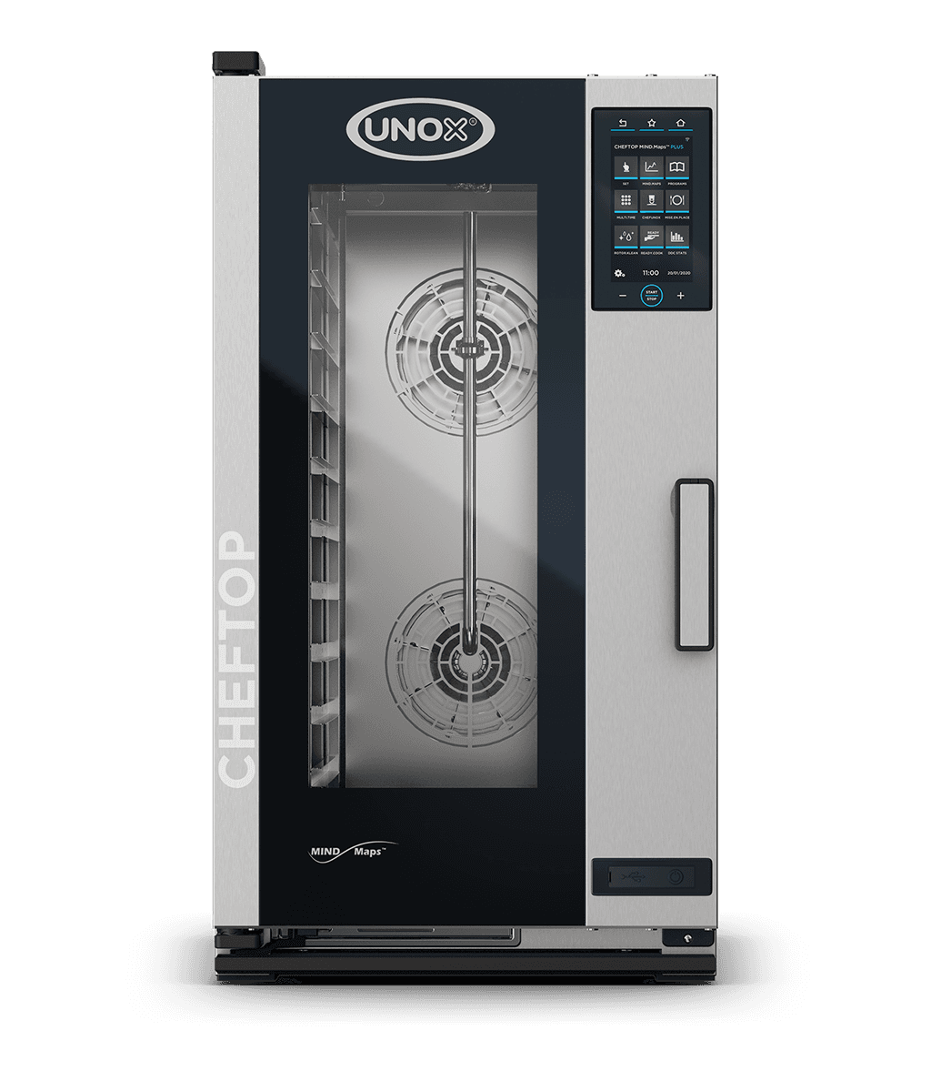 10 vsuvů GN 1/1 Obrázek profesionální konvektomat UNOX CHEFTOP MIND.Maps™ PLUS XECC-1013-EPRM.