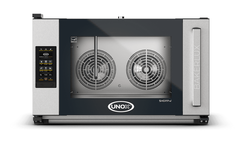 4 vsuvů 600x400 Obrázek profesionální konvekční pec s přivlhčením  UNOX BAKERLUX SHOP.Pro™ MASTER XEFR-04EU-EMRV.