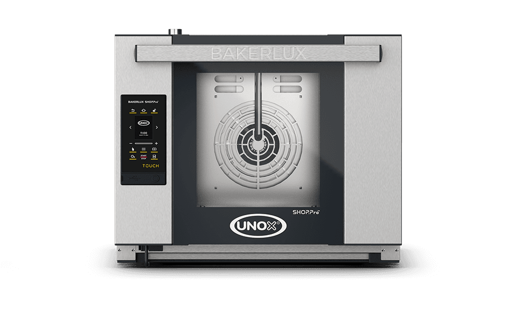 4 vsuvů 460x330 Obrázek profesionální konvekční pec s přivlhčením  UNOX BAKERLUX SHOP.Pro™ TOUCH XEFR-04HS-ETDP.