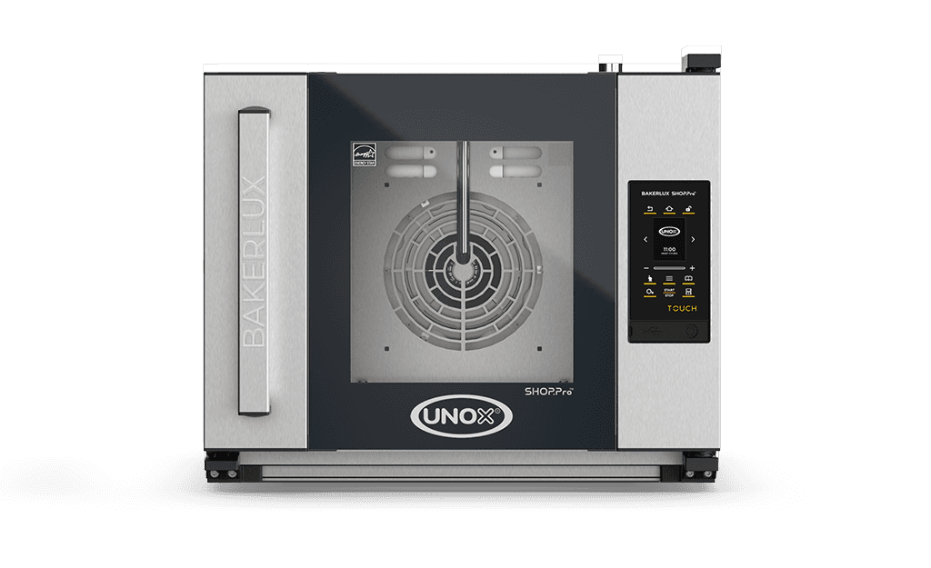 4 vsuvů 460x330 Obrázek profesionální konvekční pec s přivlhčením  UNOX BAKERLUX SHOP.Pro™ TOUCH XEFR-04HS-ETLV.
