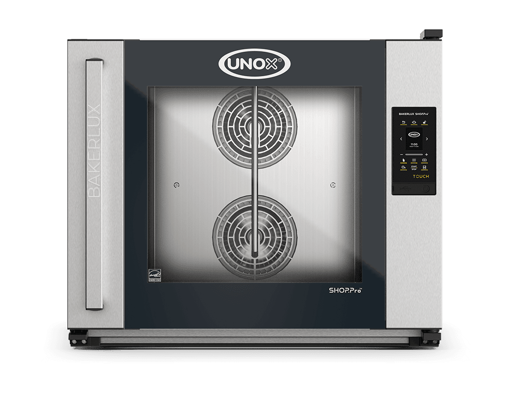 6 vsuvů 600x400 Obrázek profesionální konvekční pec s přivlhčením  UNOX BAKERLUX SHOP.Pro™ TOUCH XEFR-06EU-ETLV-MT.