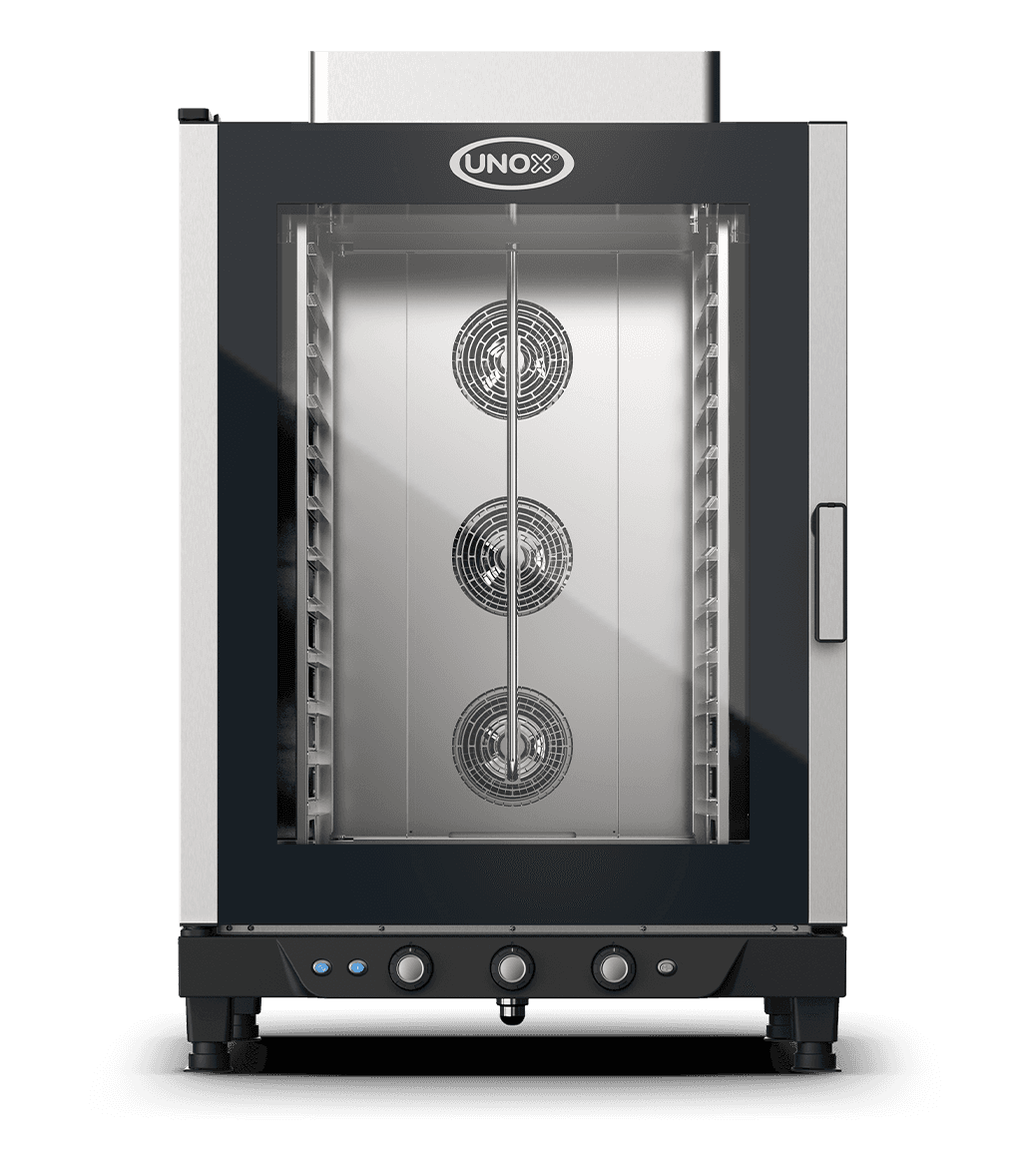 12 vsuvů GN 1/1 Obrázek profesionální konvekční pec s přivlhčením  UNOX BAKERLUX™ XV813G.