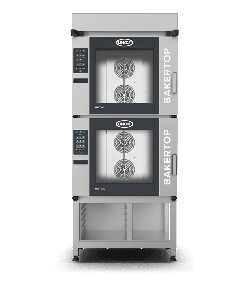 12 vsuvů 600x400 Vizualizace profesionální pece na pečení v obchodě BAKERTOP RETAIL XETC-12EU-YPRLA.