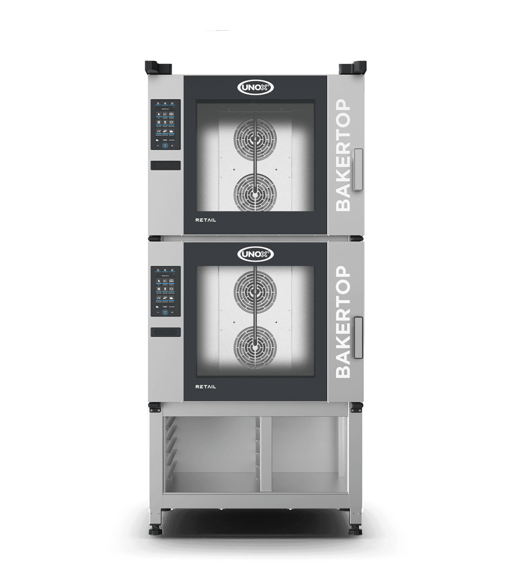 12 vsuvů 600x400 Vizualizace profesionální pece na pečení v obchodě BAKERTOP RETAIL XETC-12EU-YPRMN.