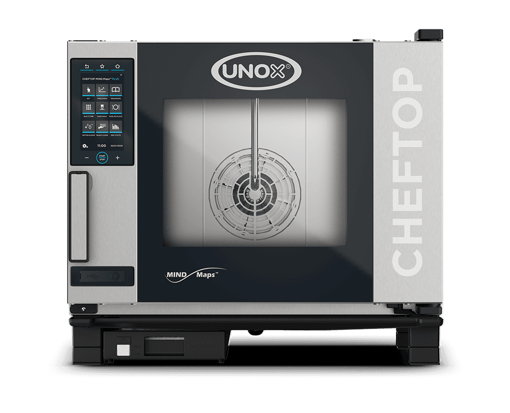 5 trays GN 1/1 Render of UNOX CHEFTOP MIND.Maps™ PLUS commercial combi oven XEVC-0511-EPLM.
