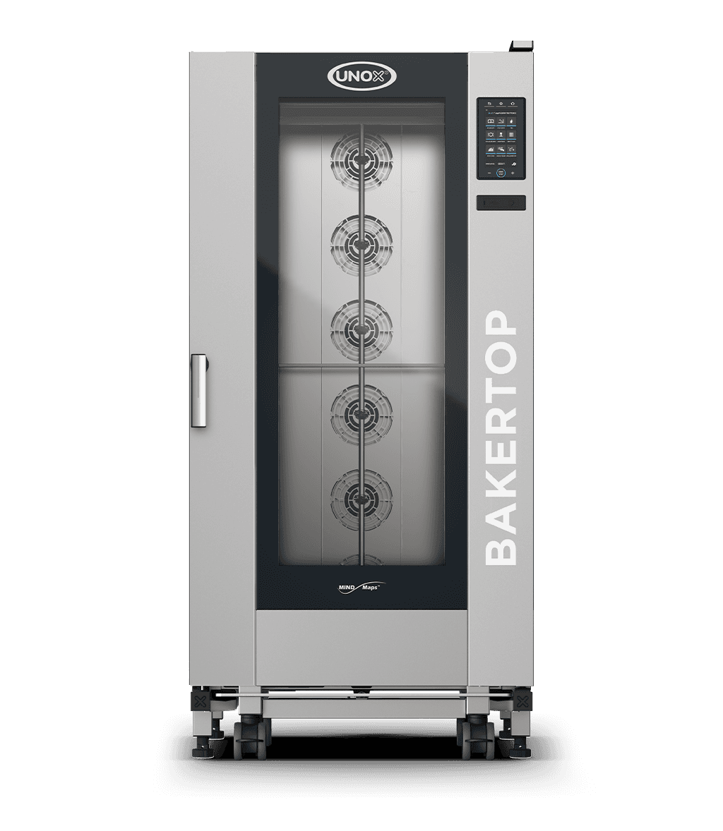 16 trays 600x400 Render of UNOX BAKERTOP MIND.Maps™ BIG PLUS commercial trolley combi oven XEBL-16EU-GPLS.