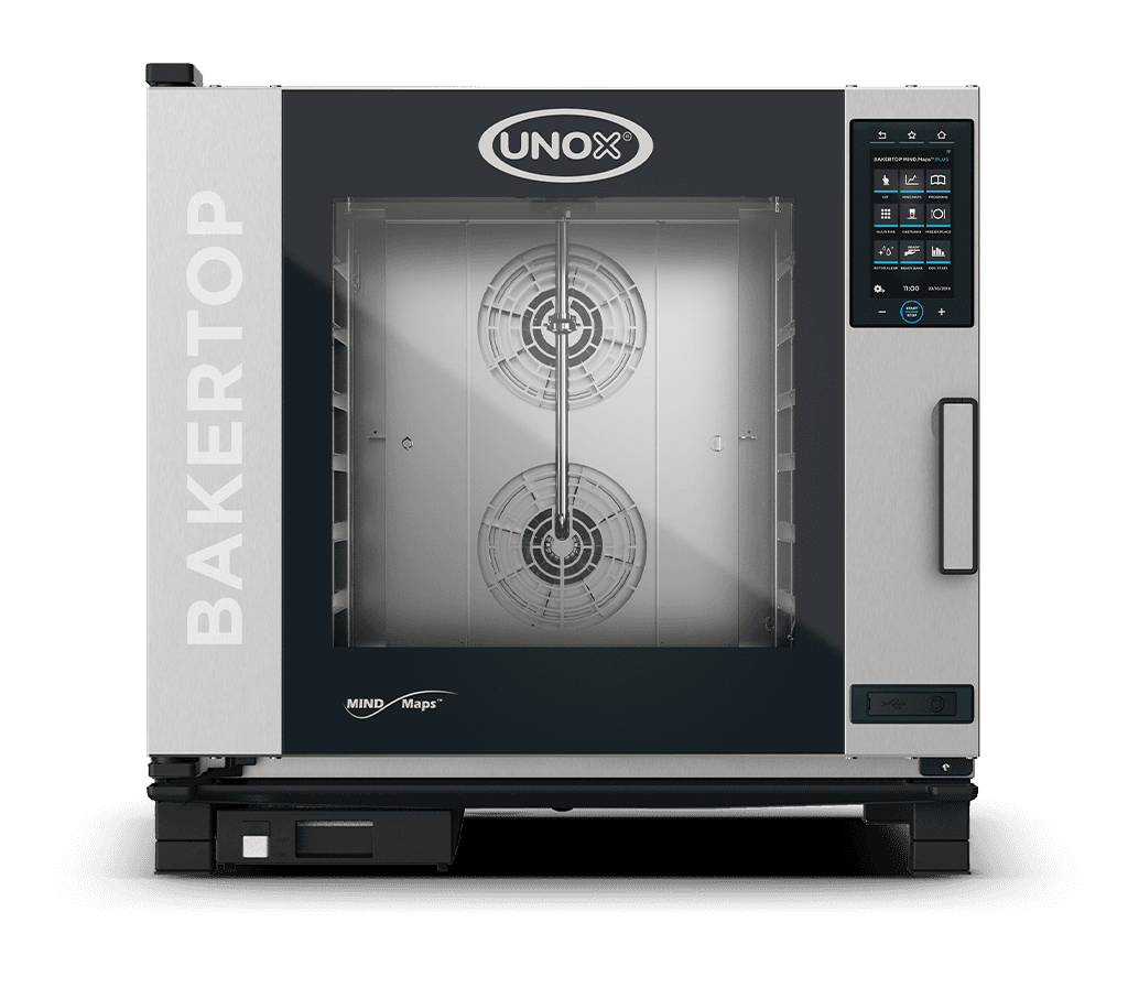 6 trays 600x400 Render van de UNOX BAKERTOP MIND.Maps™ PLUS professionele combi oven XEBC-06EU-EPRM.