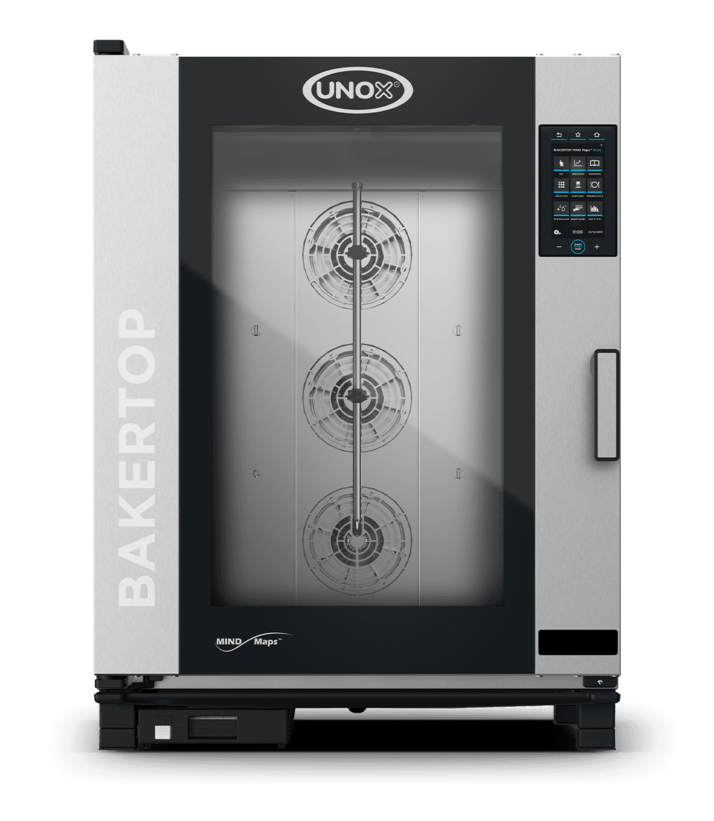 10 trays 600x400 Render van de UNOX BAKERTOP MIND.Maps™ PLUS professionele combi oven XEBC-10EU-EPRM.