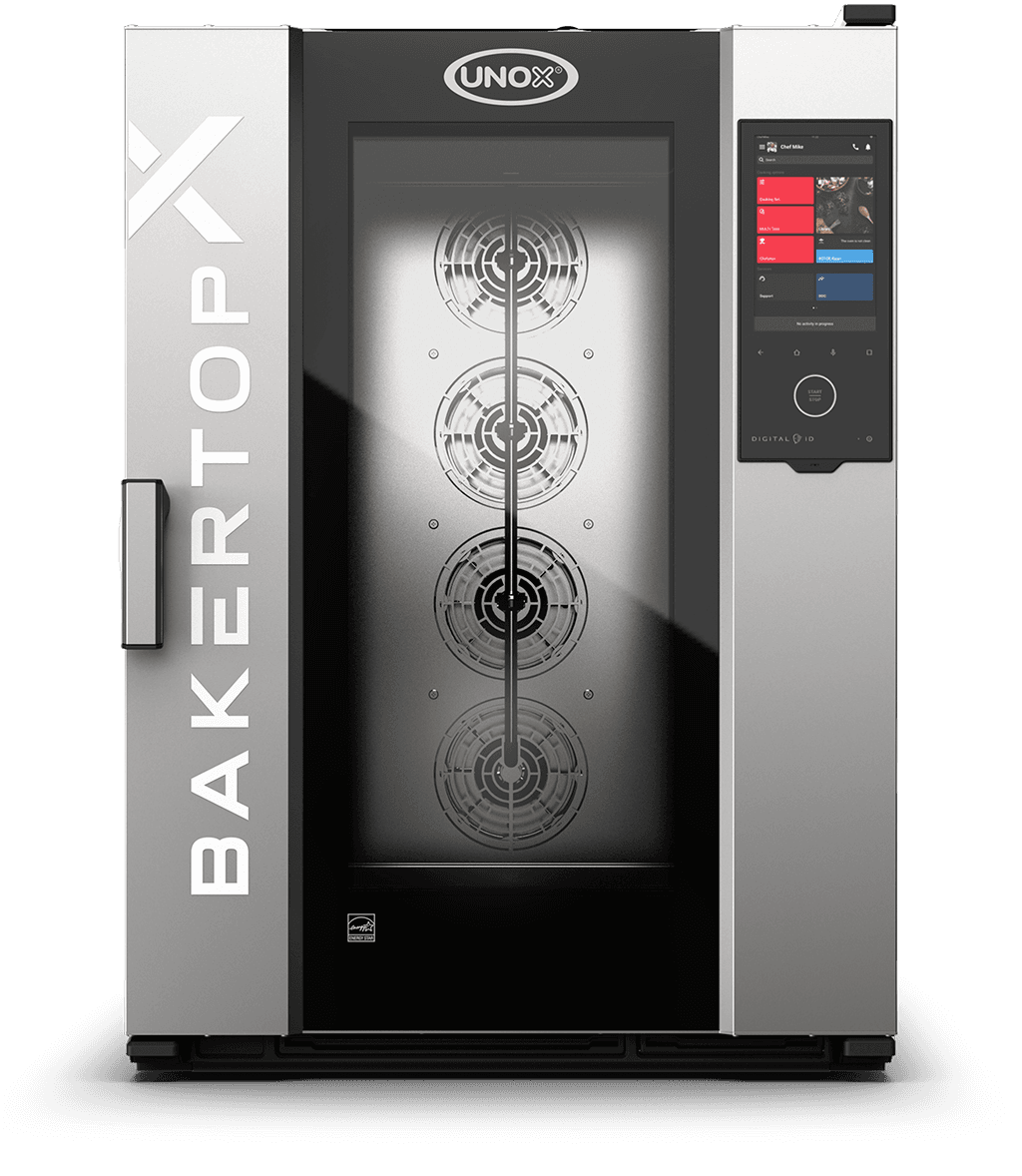 10 trays 600x400 Render van de UNOX BAKERTOP-X™ professionele combi oven XELA-10EU-EXLS-ET.