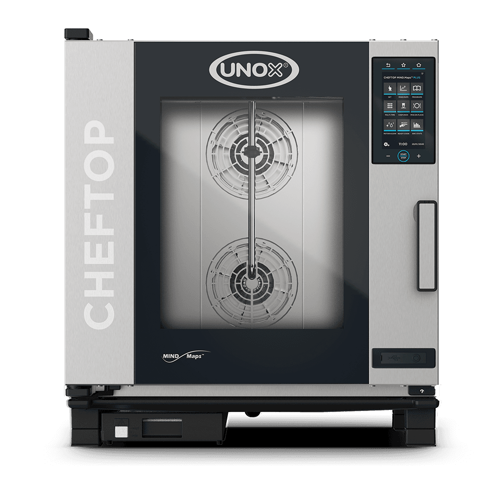 7 trays GN 1/1 Render van de UNOX CHEFTOP MIND.Maps™ PLUS professionele combi oven XEVC-0711-GPRM.