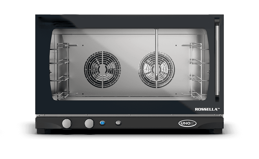 4 trays 600x400 Render van de  UNOX BAKERLUX™ & LINEMISS™ professionele convectie oven met vochtigheid XFT197.