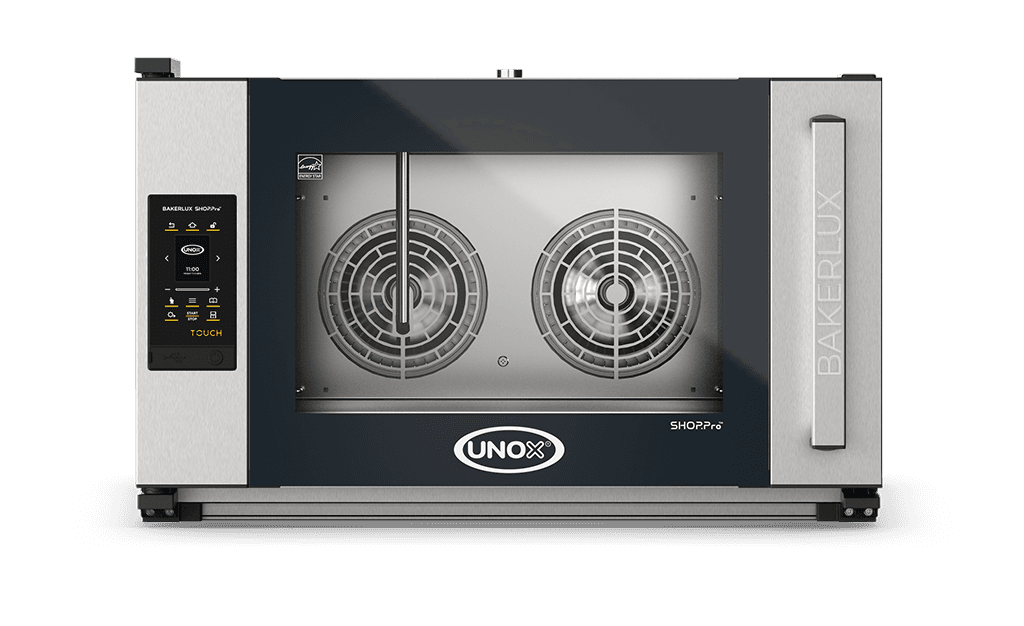4 trays 600x400 Render van de UNOX BAKERLUX SHOP.Pro™ TOUCH professionele convectie oven met vochtigheid XEFR-04EU-ETRV.