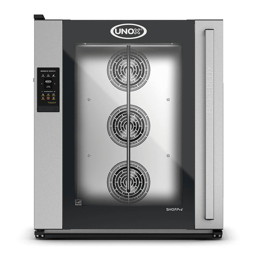10 trays 600x400 Render van de UNOX BAKERLUX SHOP.Pro™ TOUCH professionele convectie oven met vochtigheid XEFR-10EU-ETRV-MT.
