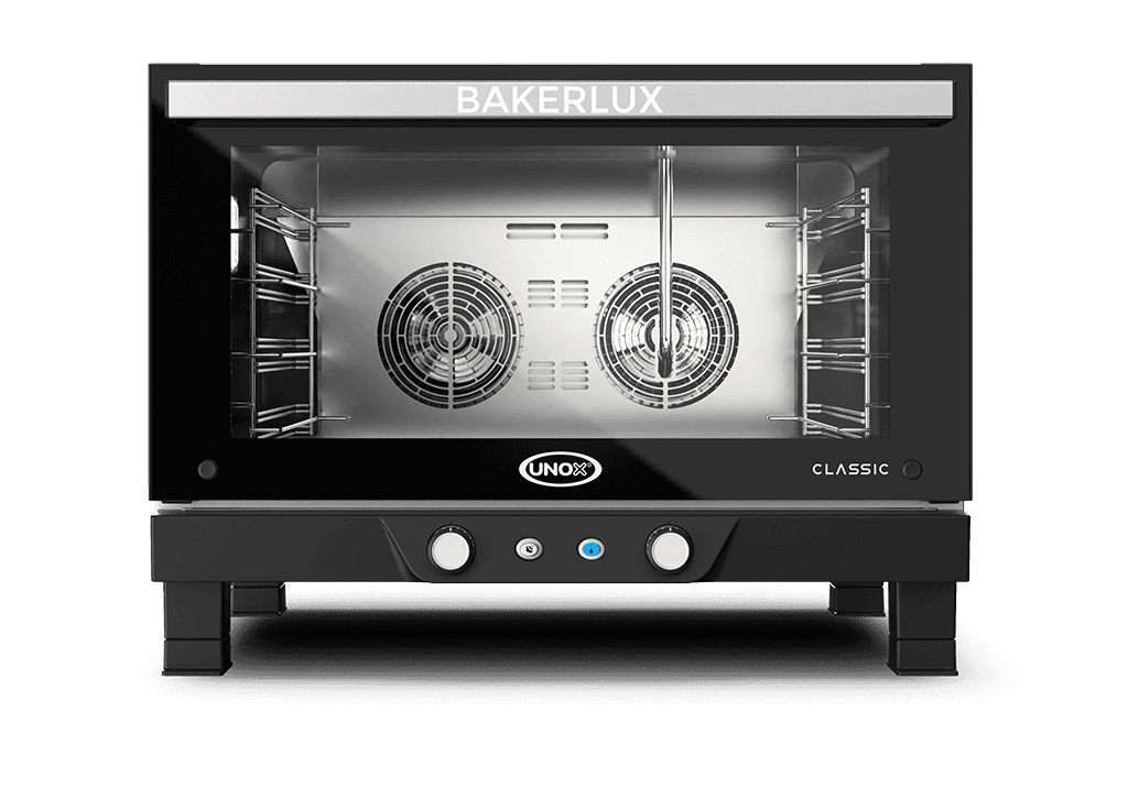 4 trays 600x400 Render van de UNOX BAKERLUX CLASSIC™ professionele convectie oven met vochtigheid XENA-04EU-EADP.