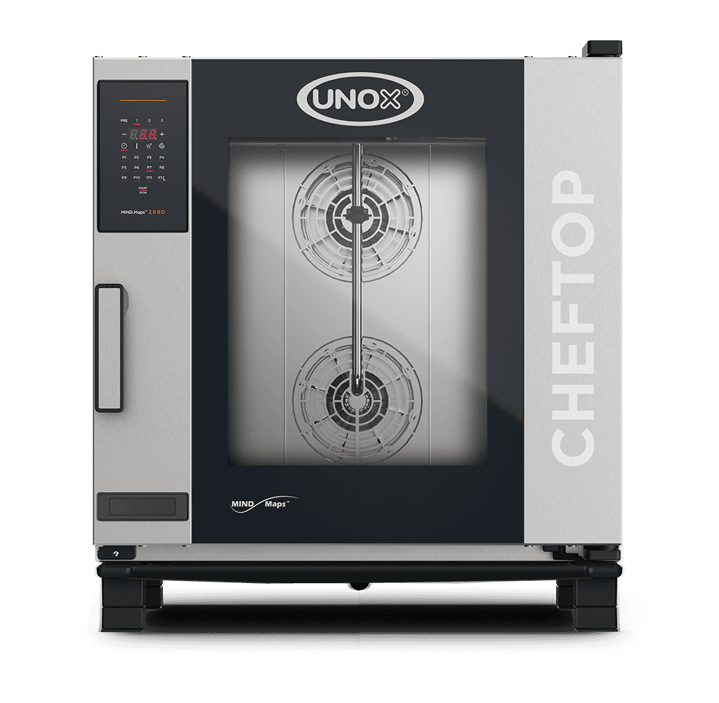 7 trays GN 1/1 Render van de UNOX CHEFTOP MIND.Maps™ ZERO professionele convectie oven met vochtigheid XEVC-0711-EZLM.