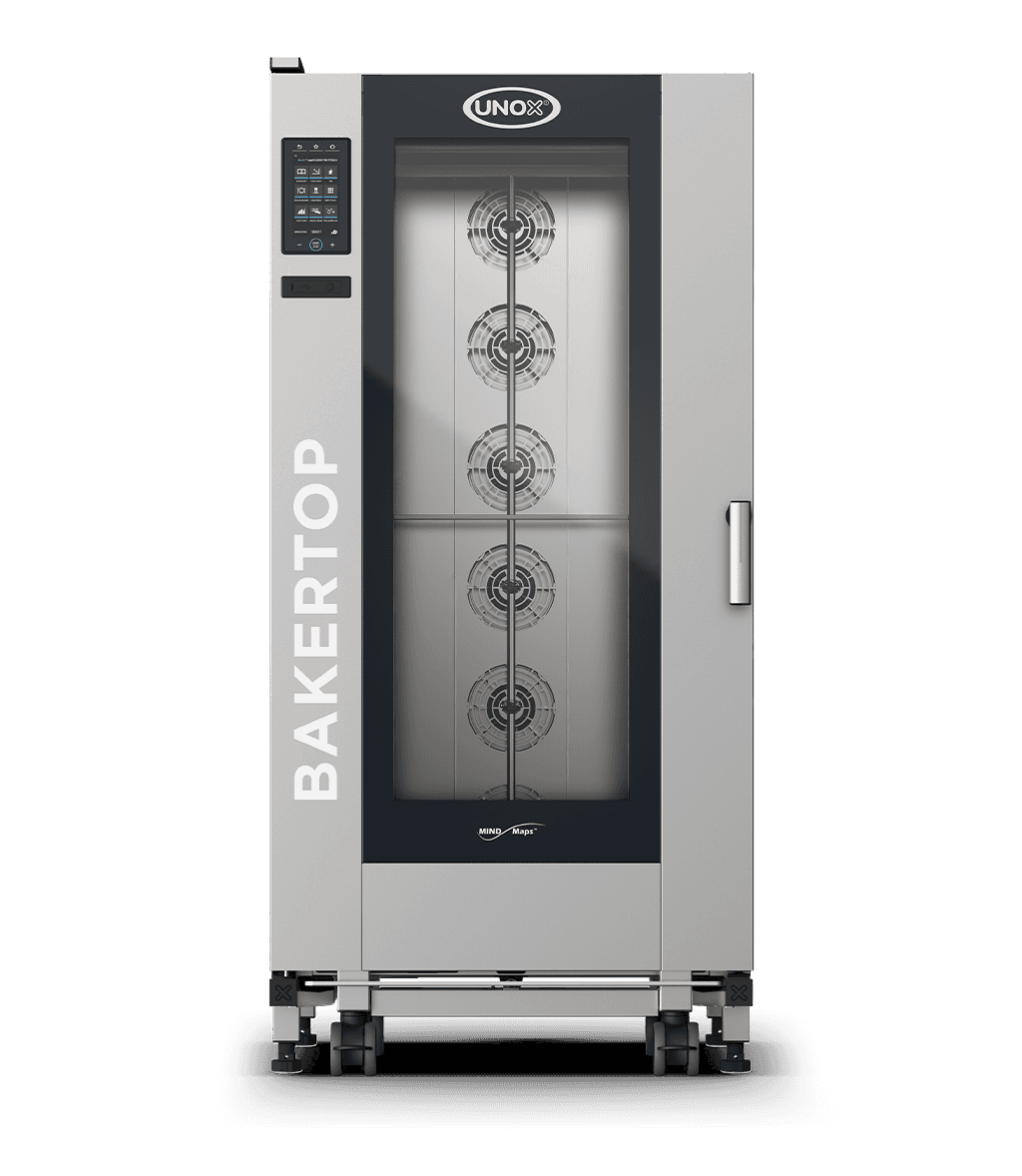 16 trays 600x400 Render van de UNOX BAKERTOP MIND.Maps™ BIG PLUS professionele trolley combi oven XEBL-16EU-DPRS.