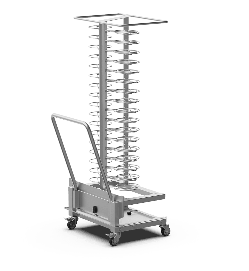 Unox Korrosionsbeständiger Trolley aus AISI 316L-Stahl für Regeneriergeschirr. XEVTL-051P.