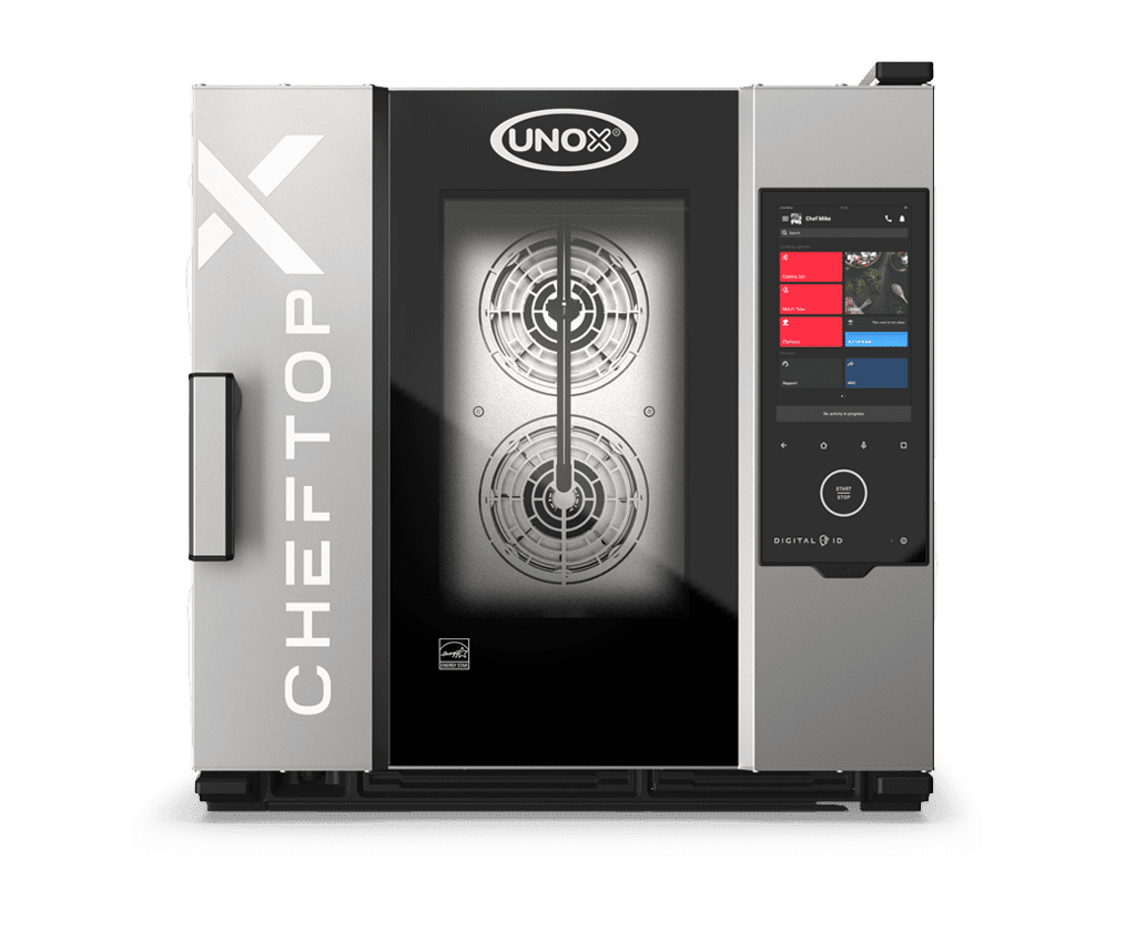 6 tepsili GN 1/1 UNOX CHEFTOP-X™ ticari kombi fırın görüntüsü XEDA-0611-GXLS-ET.