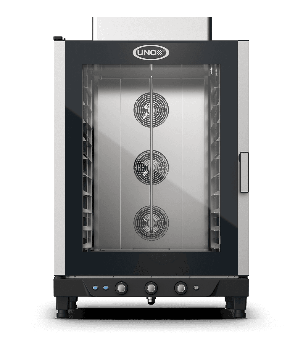 10 tepsili 600x400 UNOX BAKERLUX™ & LINEMISS™ ticari nem kontrollü konveksiyon fırını görüntüsü XB813G.