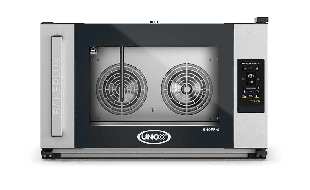 4 tepsili 600x400 UNOX BAKERLUX SHOP.Pro™ TOUCH ticari nem kontrollü konveksiyon fırını görüntüsü XEFR-04EU-ETLV-MT.