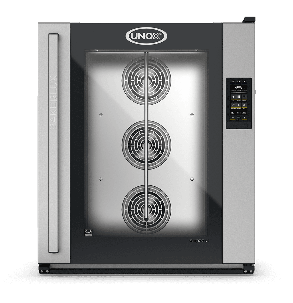 10 tepsili 600x400 UNOX BAKERLUX SHOP.Pro™ MASTER ticari nem kontrollü konveksiyon fırını görüntüsü XEFR-10EU-EMLV-MT.