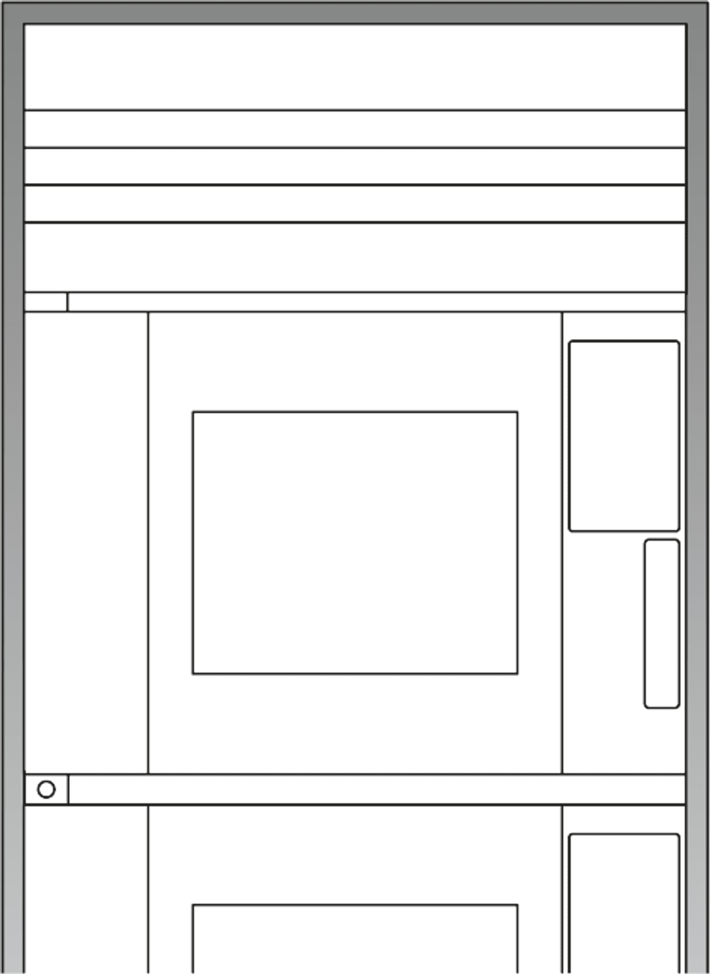 Unox It includes all the parts necessary for the correct housing of the column inside the kitchen cabinet. XUC502.