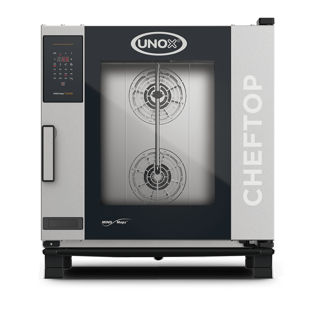 7 противня GN 1/1 Обзор  профессионального  пароконвектомата UNOX CHEFTOP MIND.Maps™ ZERO с увлажнением XEVC-0711-EZLM.