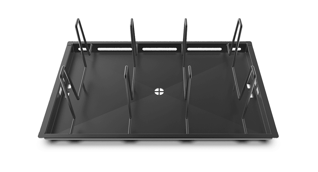 POLLO.BLACK unox commercial tray for roasting and braising GN 1/1, GN 2/1 GRP825.