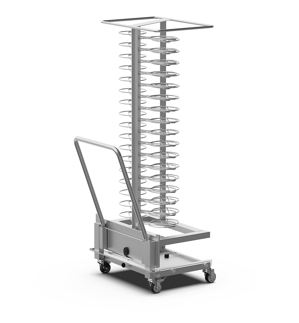 Unox AISI 304 steel trolley for regenerating dishes. XCP1001.