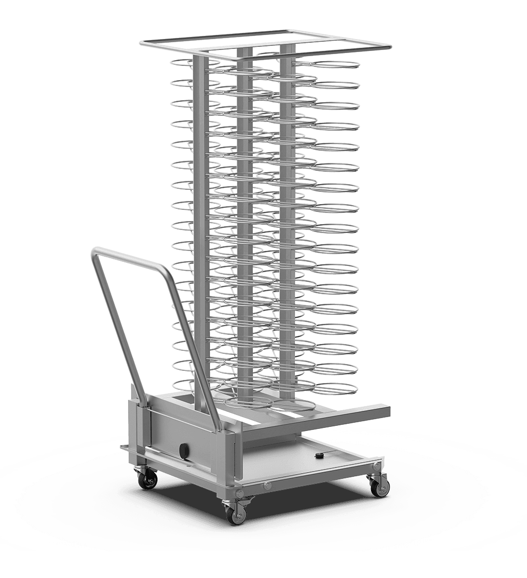 Unox AISI 304 steel trolley for regenerating dishes. XCP4001.