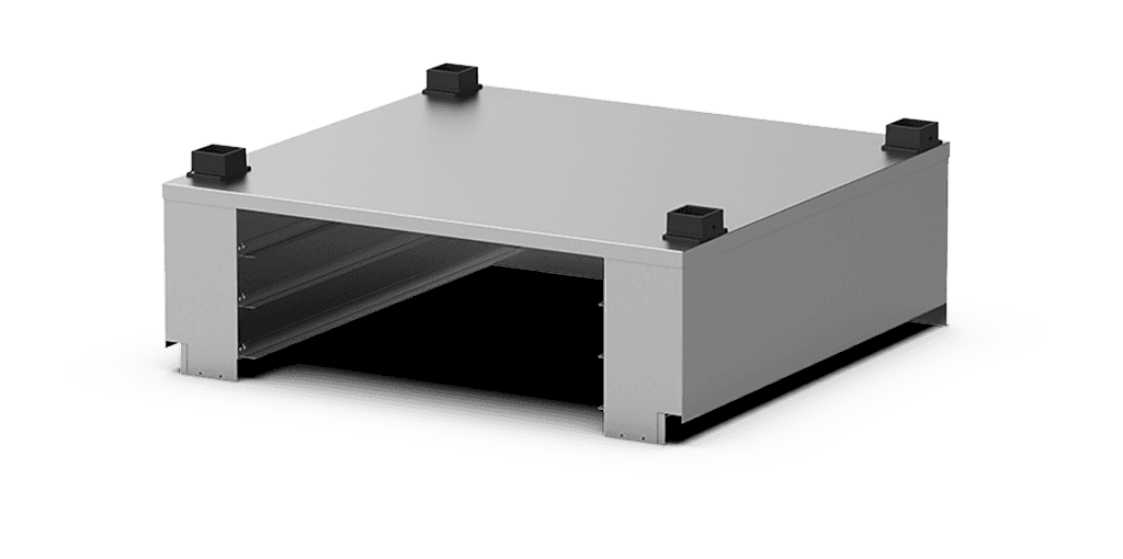 Unox Closed multi-functional support for safely storing the trays. XEBIC-03EU.