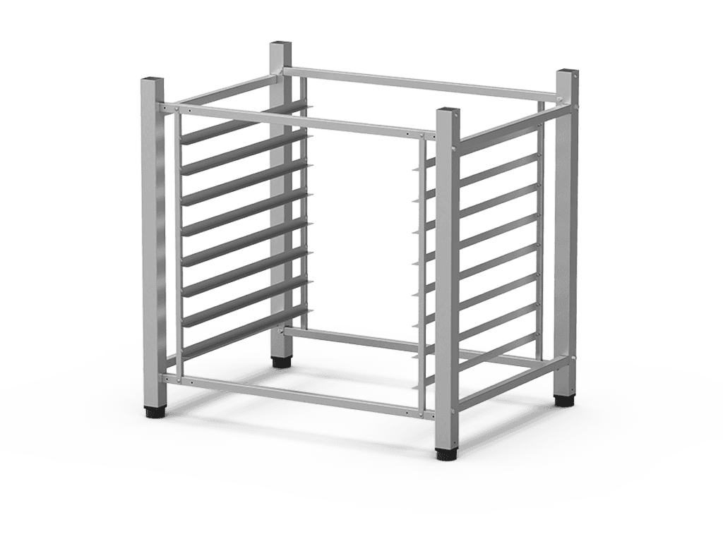Unox The multifunctional support ideal for storing trays safely and place your oven at the perfect height to work. XR190.