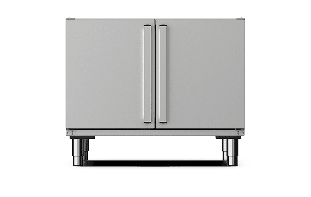 Unox Equipped with a tray-holding compartment and free space for the storage of material. XWAEC-08EF.
